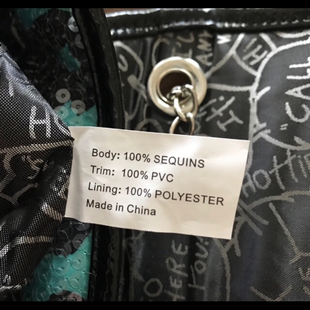 Betsey Johnson Sequin Leopard Print Flap Bag - Picture 6 of 8